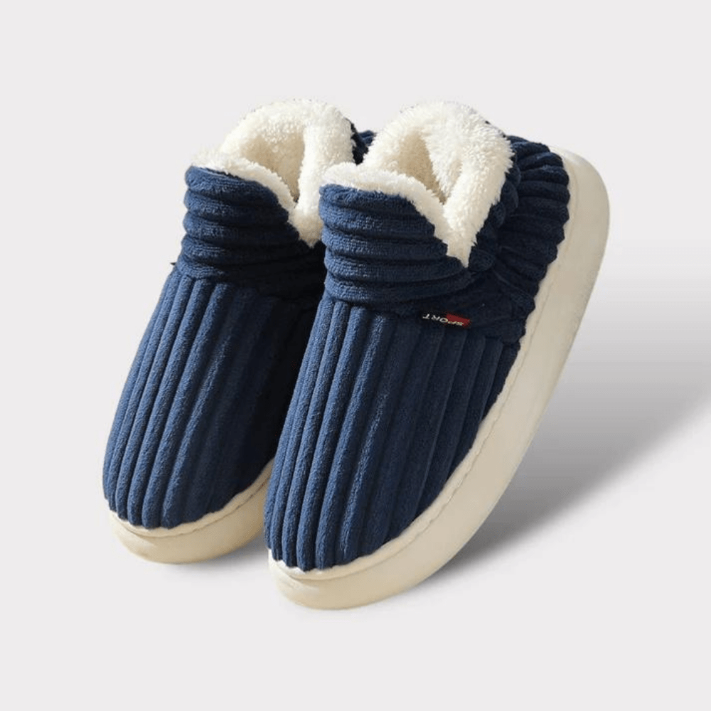 Pantofole Peluche Calzature Accoglienti Comfort Interno - Image 4