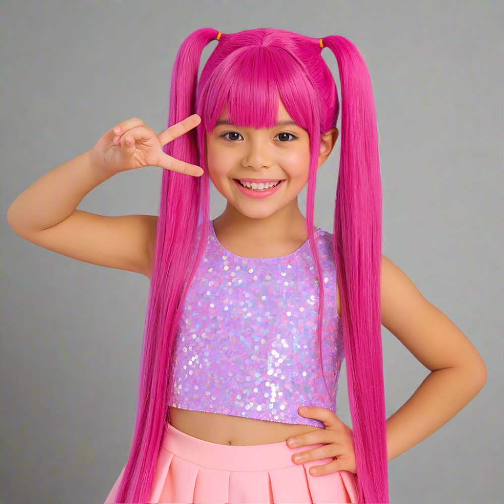 Parrucca Halloween Bambina Costume Travestimento Giapponese - Image 6