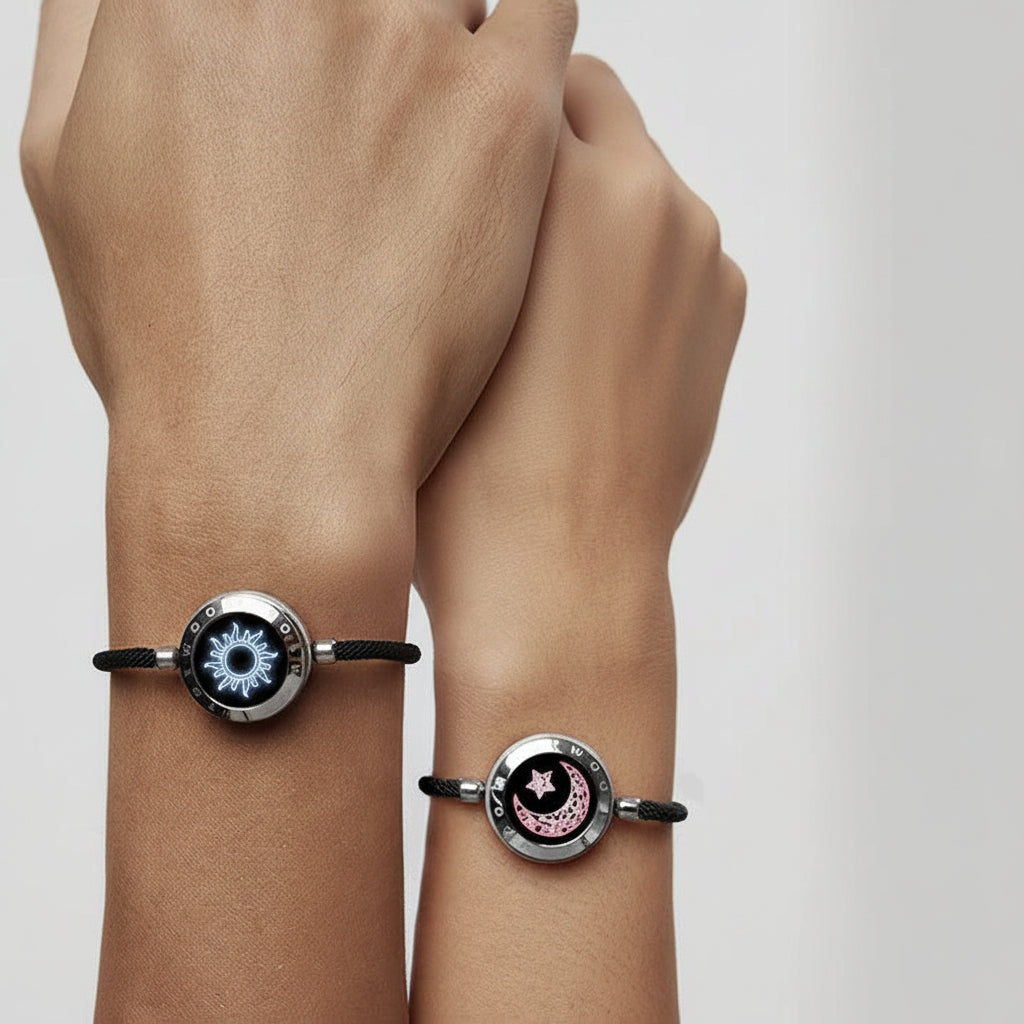 Connecting Partner Bracelet Set Vibration Stainless Steel Bluetooth