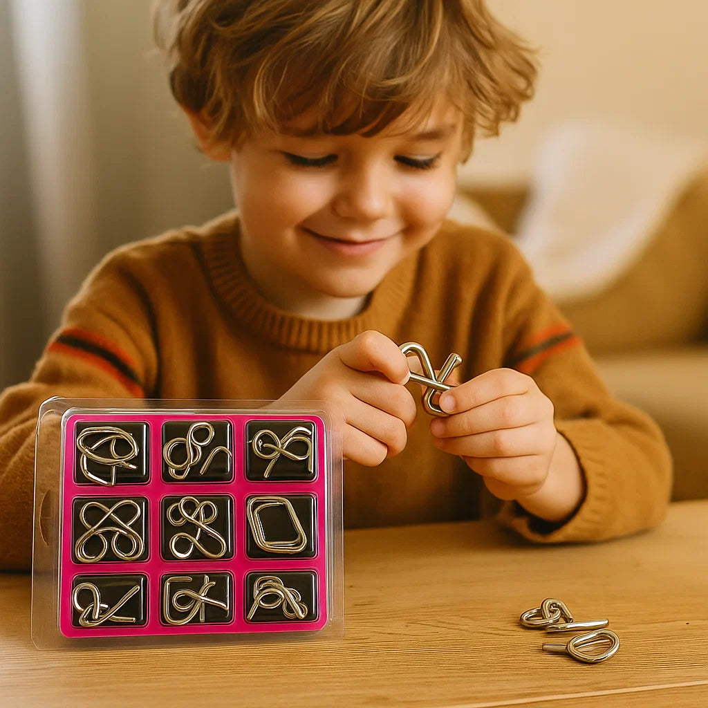 Puzzle Toy Children Metal Logical Thinking Educational Set