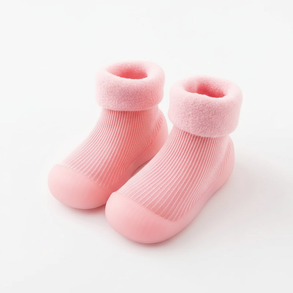 Antislip Socks Toddlers Warm Cotton Baby Shoes First Steps