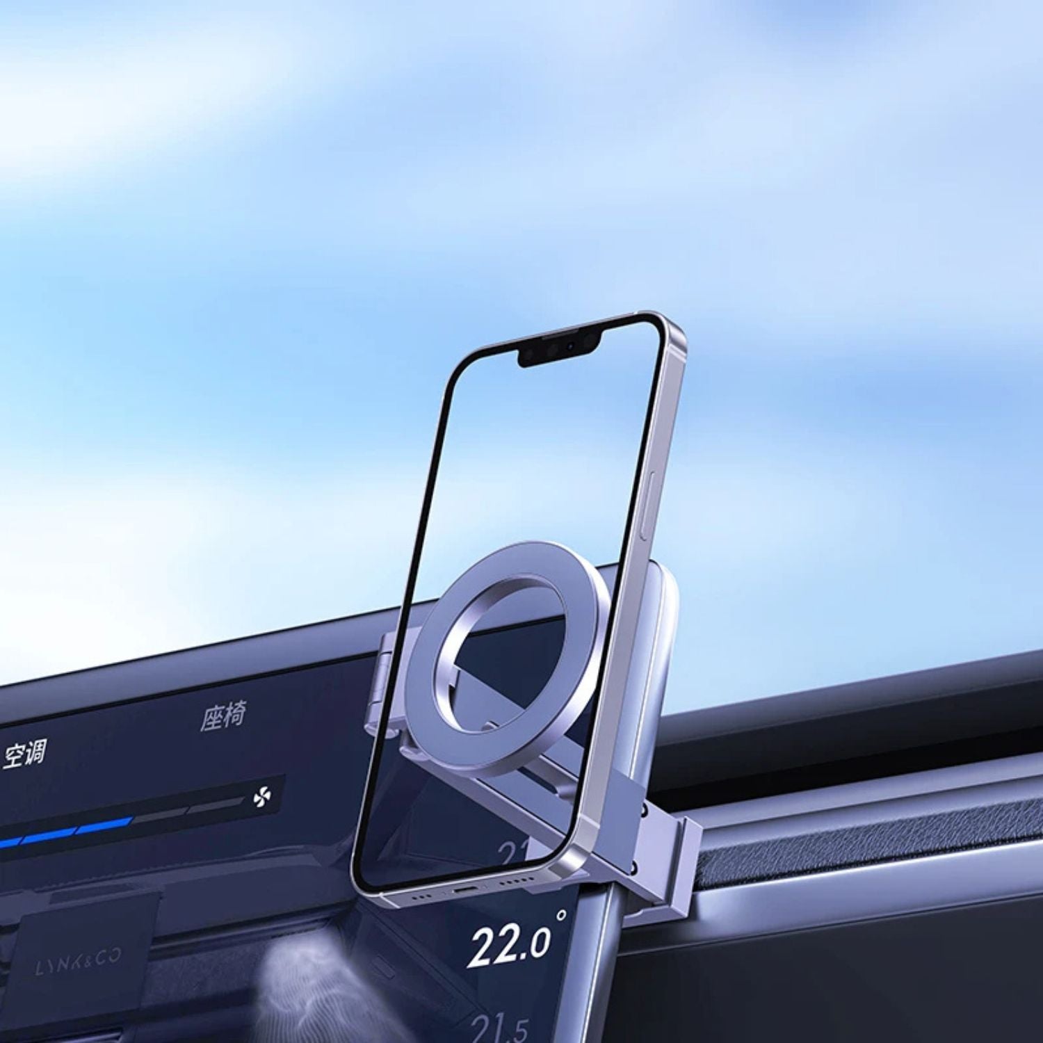 Suporte Magnético Portátil para Telemóvel em Movimento