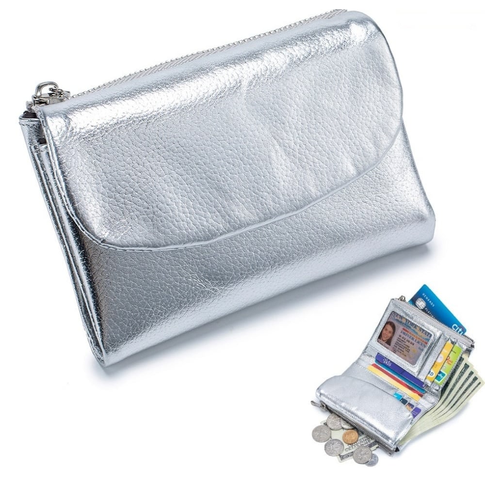 Portafoglio Donna RFID Porta Carte Monete Sottile - Image 13