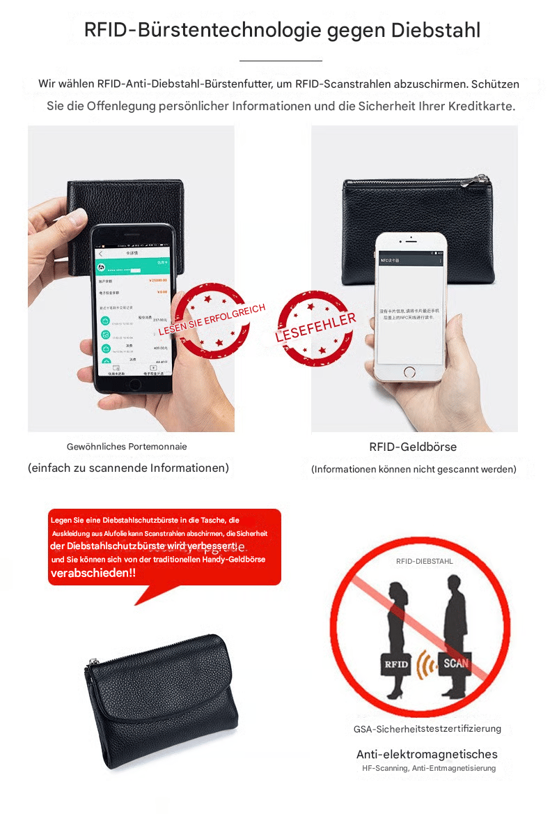 Portafoglio Donna RFID Porta Carte Monete Sottile - Image 27