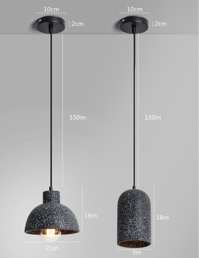 Lampade a sospensione classiche in cemento