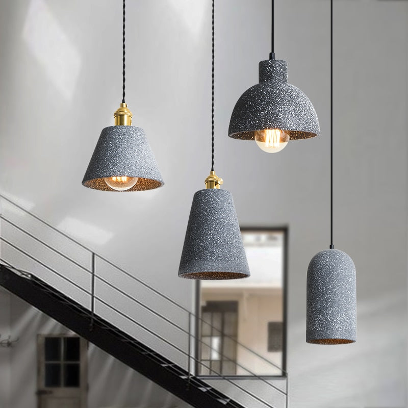 Lampade a sospensione classiche in cemento