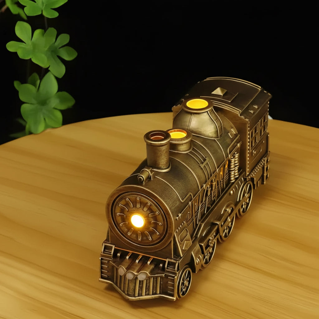Decorative Steam Locomotive Aroma Night Light Humidifier
