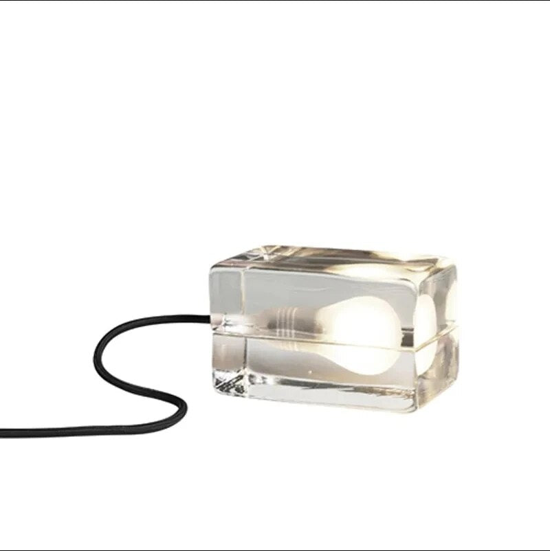GlowCrystal - Transparent Table Lamp – Modern Lighting for Stylish Interiors