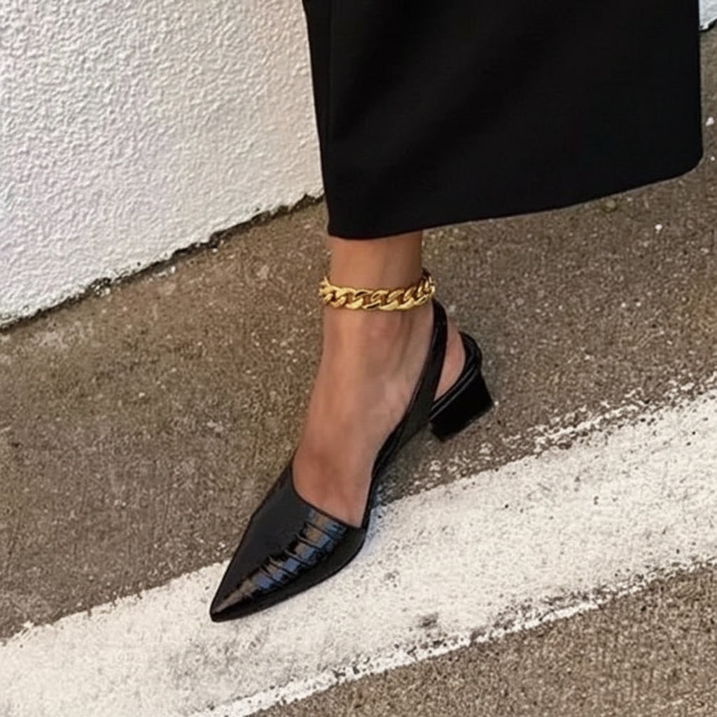 Scarpe Décolleté Tacco Slingback - Image 2