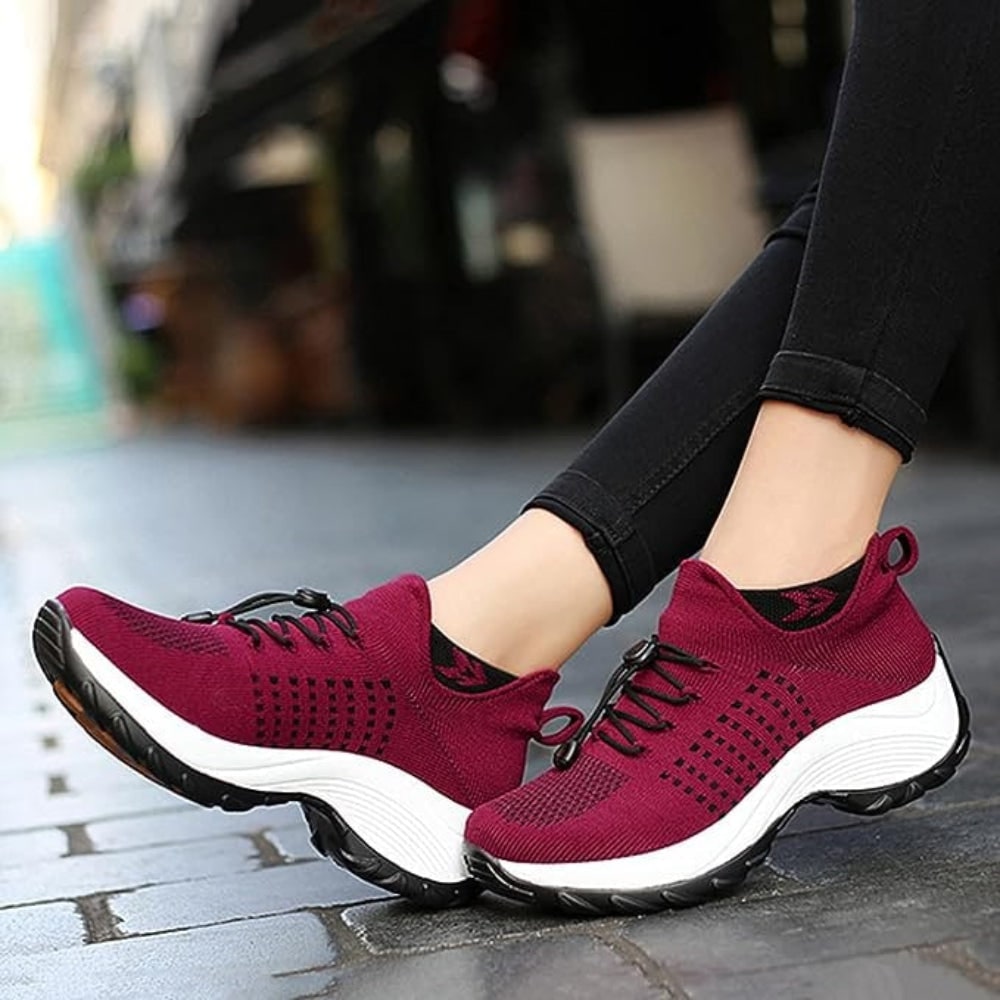 Scarpe Ortopediche Camminata Antiscivolo Traspiranti Lacci - Image 2