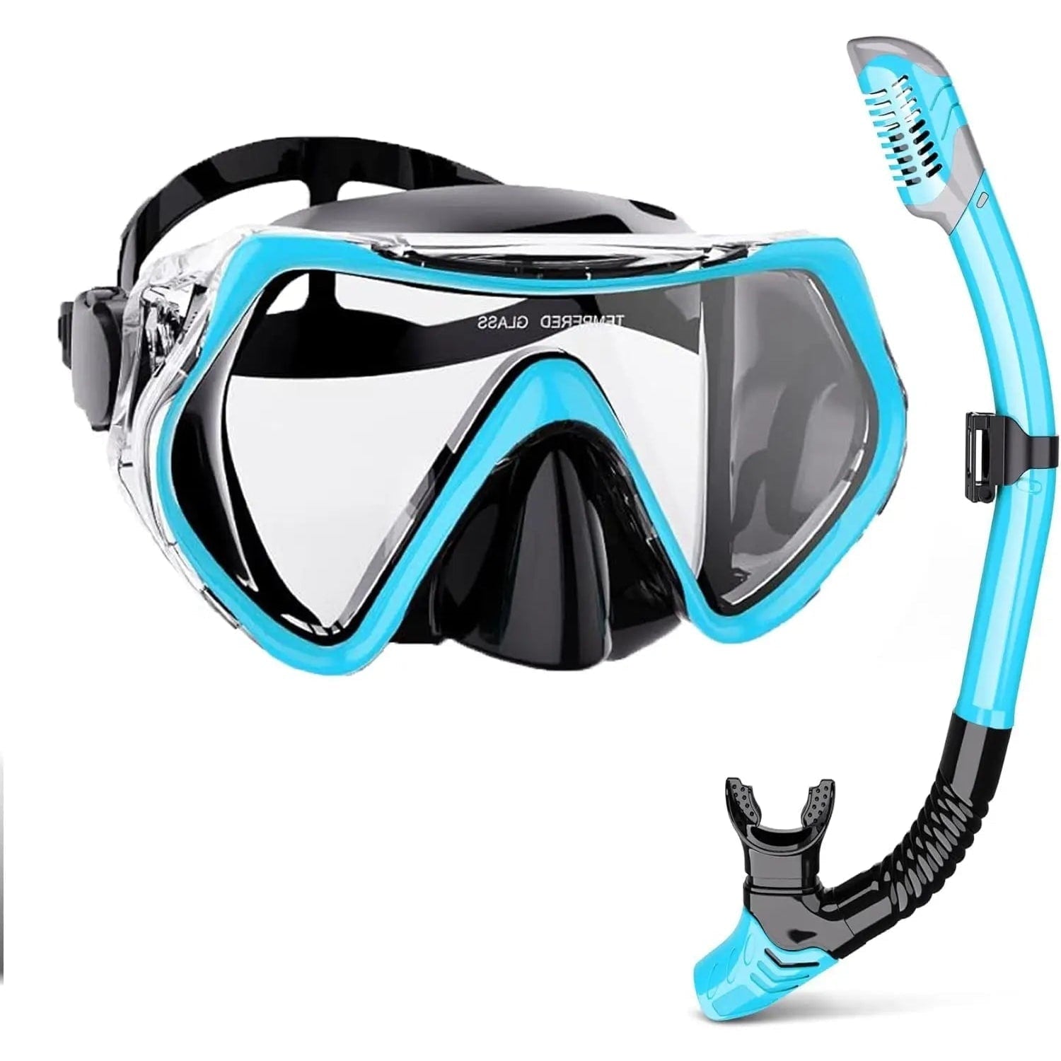 Set Maschera Snorkel Immersione Cinturino Regolabile - Image 3