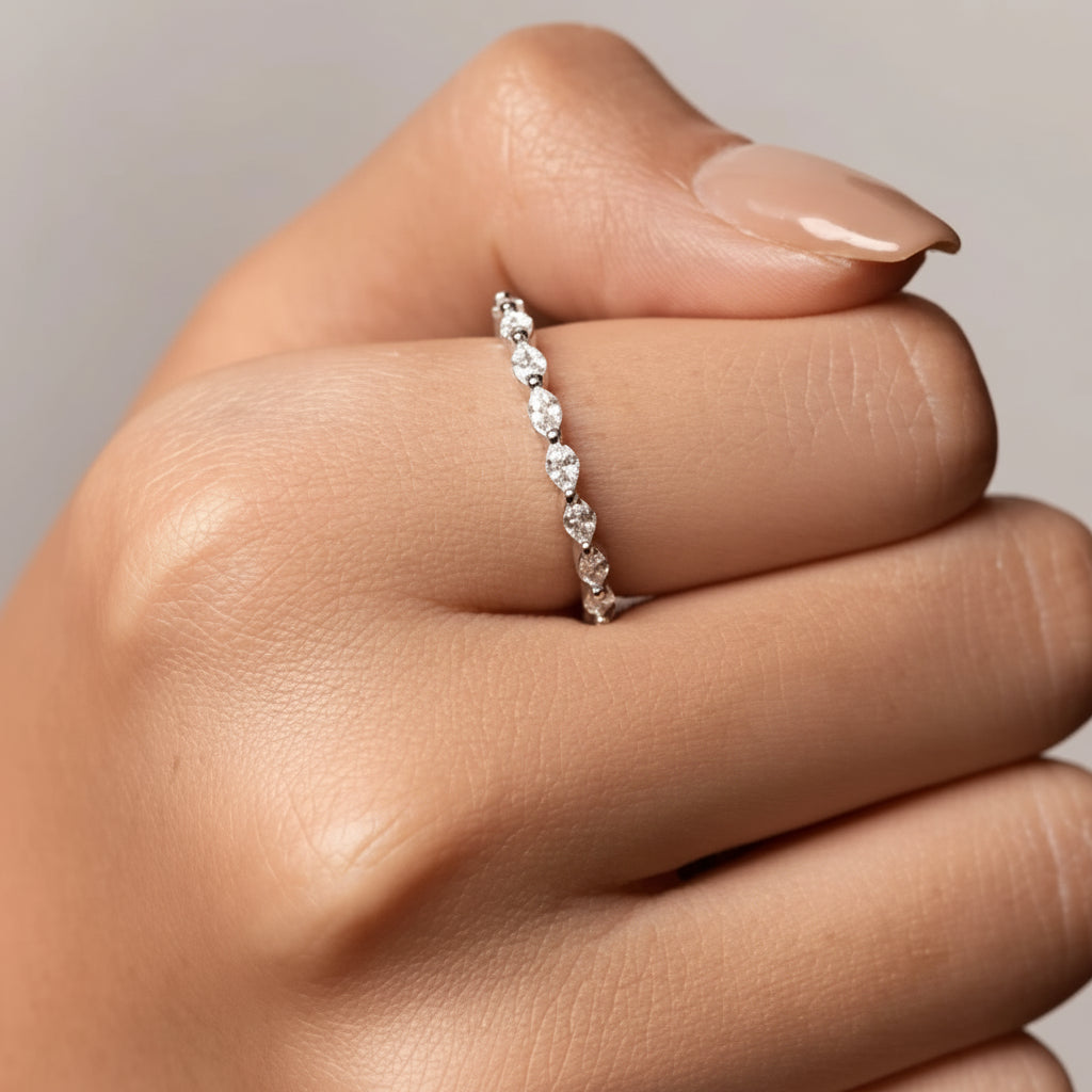 Minimalistische Stacking Ring Cubic Zirconia