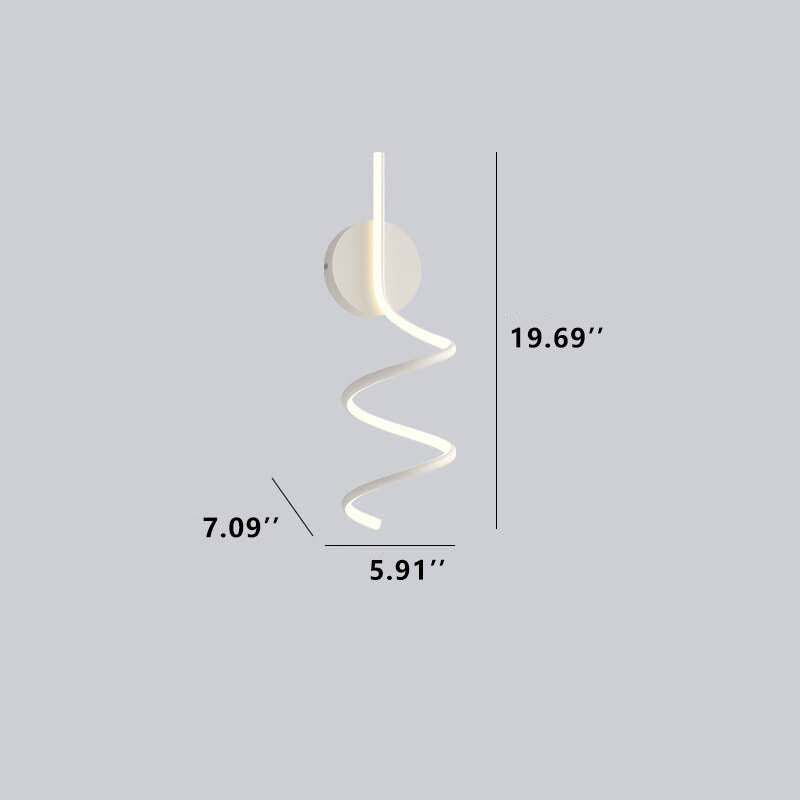 LumiArc - Lampada da parete LED con linee ad arco minimaliste e creative