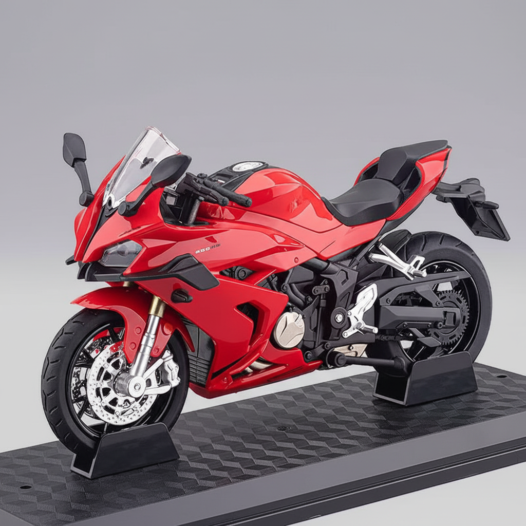 Motor Scale Model 1:12 Metal Replica Light Sound