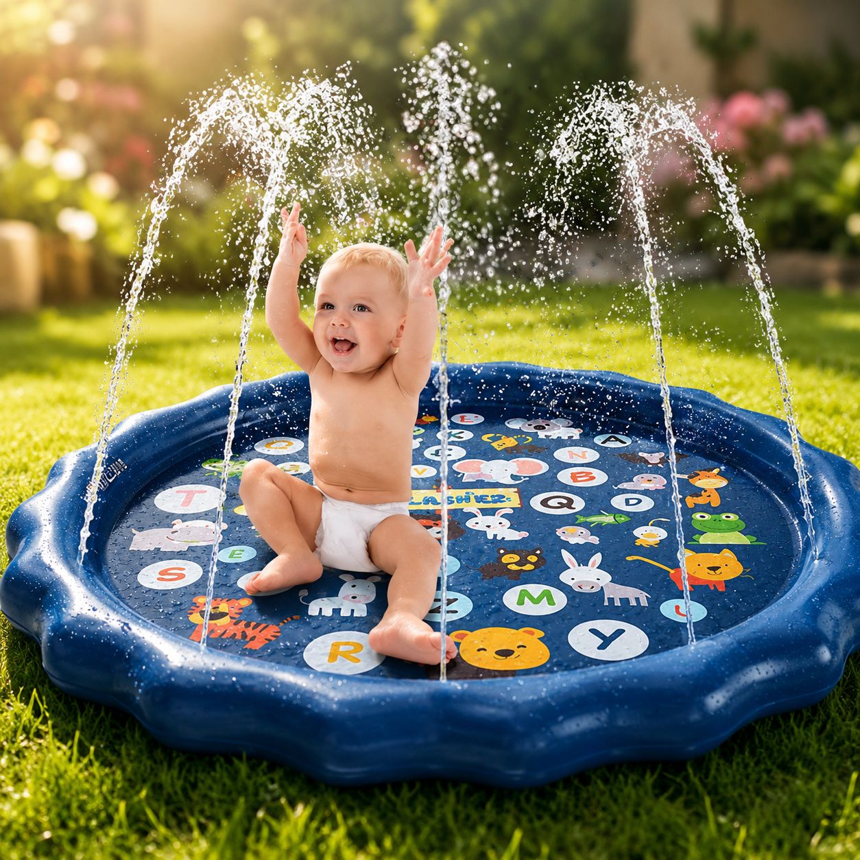 Tappeto Da Gioco Acquatico Gonfiabile Bambini Tappeto Splash - Image 1