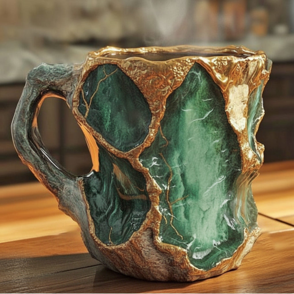 Tazza Decorativa Artigianale Design Unico E Naturale - Image 3