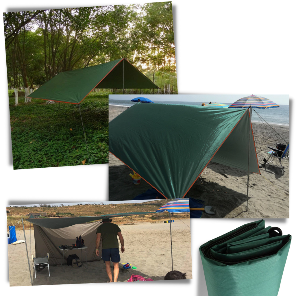 Telo Tarp Campeggio Riparo Outdoor Impermeabile - Image 6