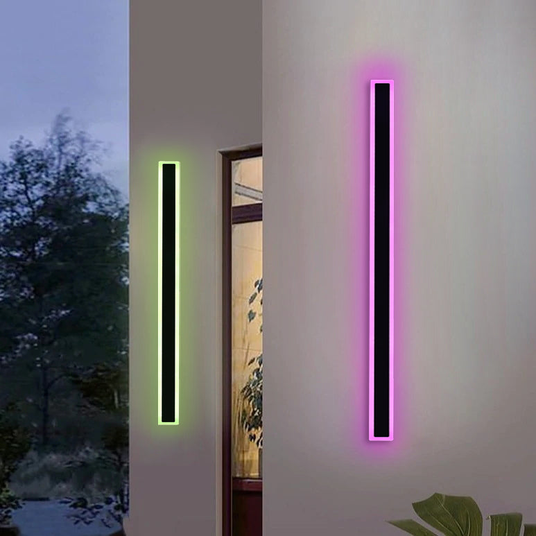 Groots RGB Lampada da parete esterna lineare minimalista