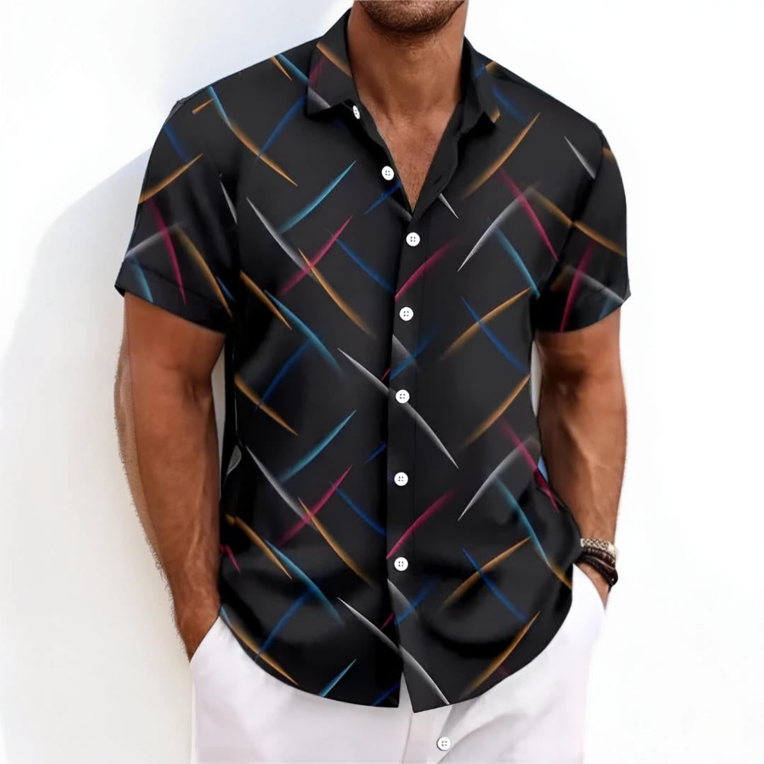 Uomo Camicia Manica Corta Fantasia | Camicia Casual - Image 2