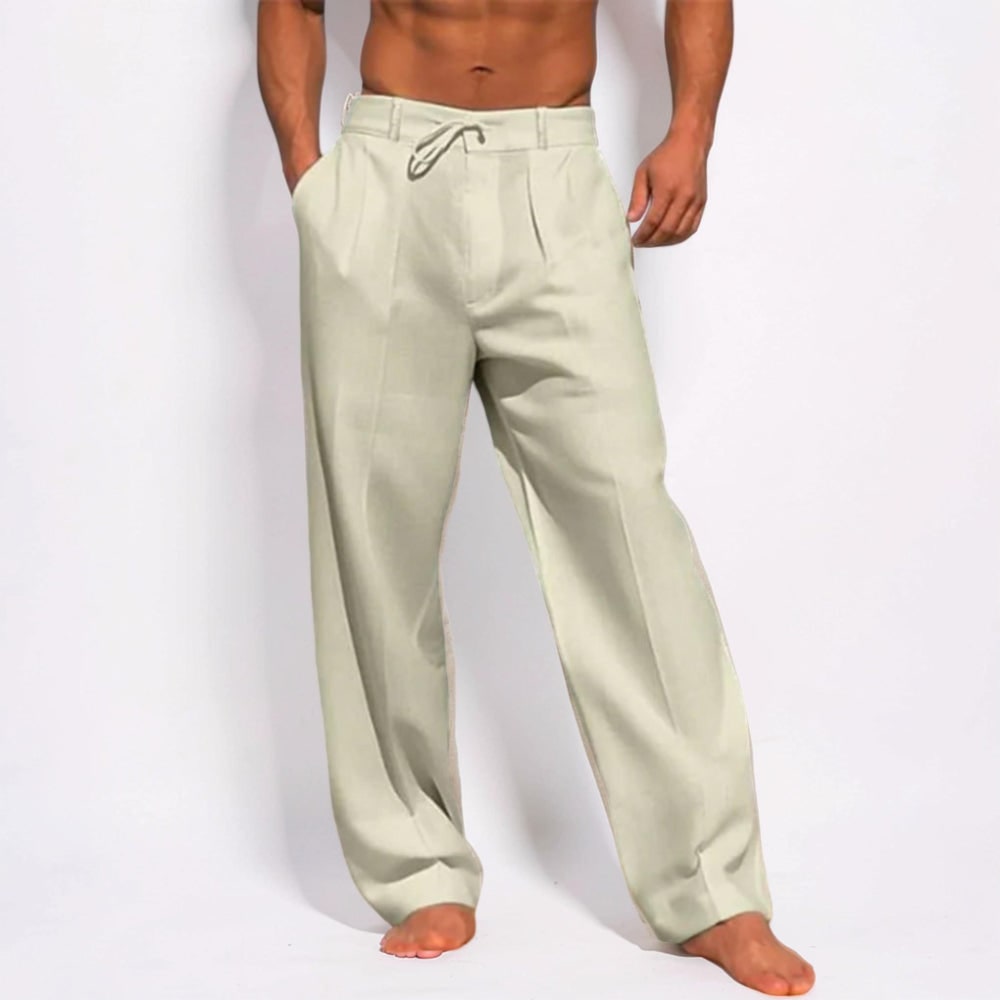 Uomo Pantaloni Casual Gamba Dritta | Pantaloni Mare - Image 3