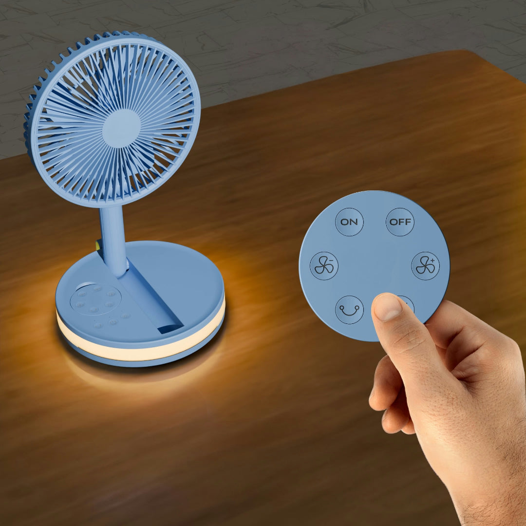 Rechargeable USB Portable Table Fan with Remote Control