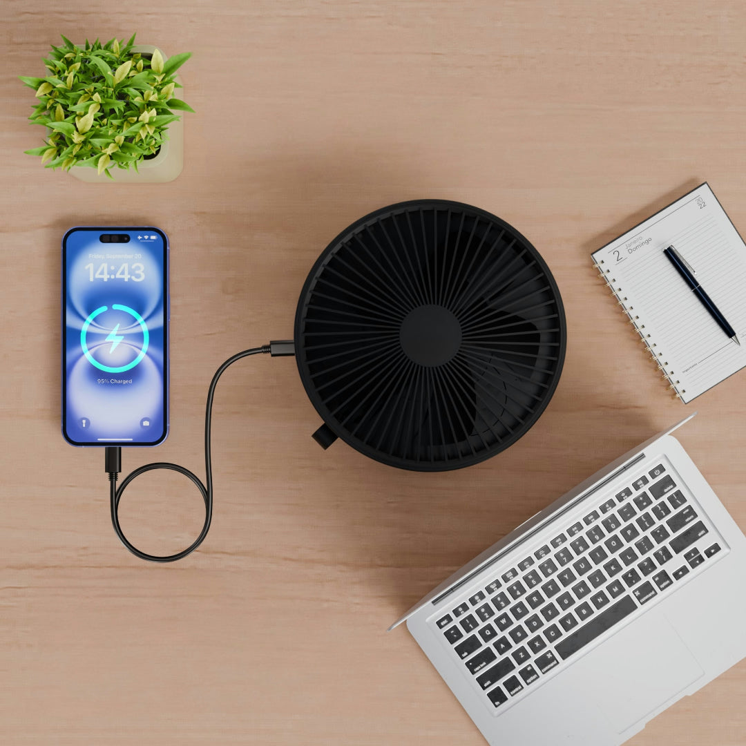 Rechargeable USB Portable Table Fan with Remote Control