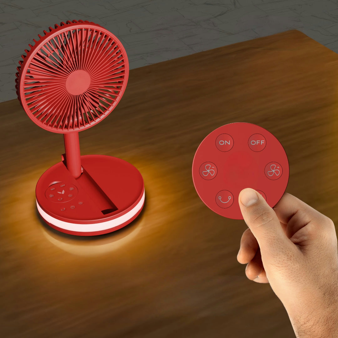Rechargeable USB Portable Table Fan with Remote Control