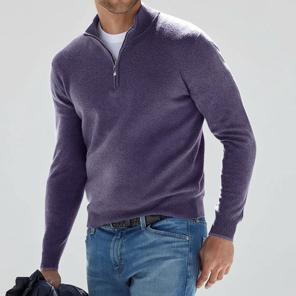 Men's Jumper Zip Knit Casual