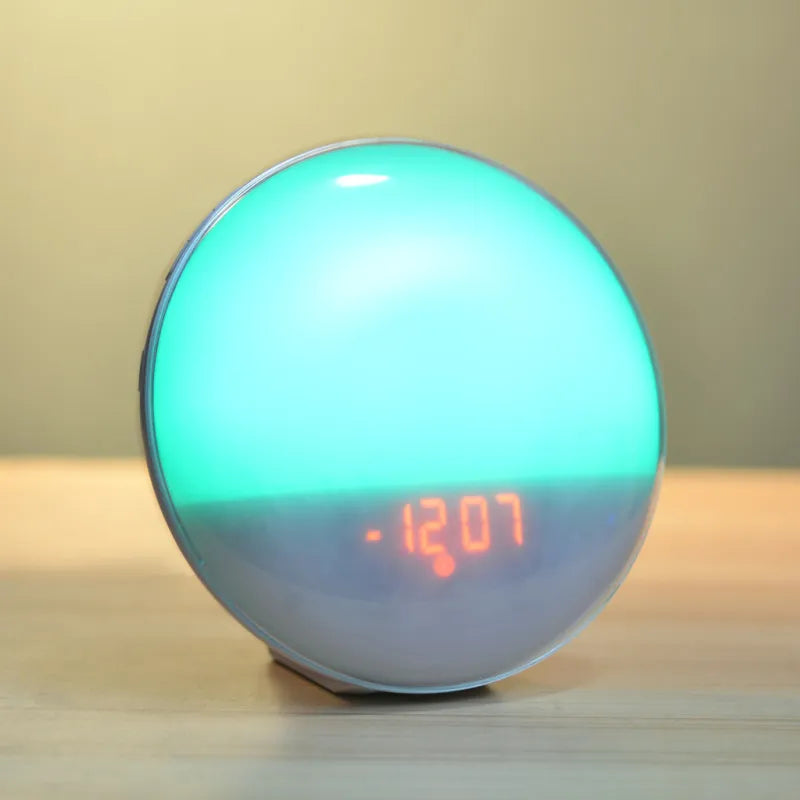 Reloj de pared – Alarma con simulación de amanecer, luz despertador