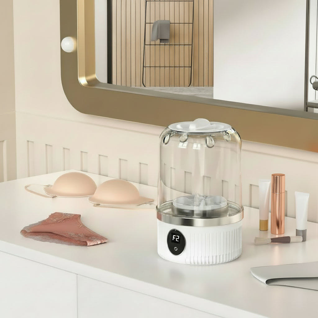 Mini Lavatrice Biancheria Intima Display LED Design Portatile
