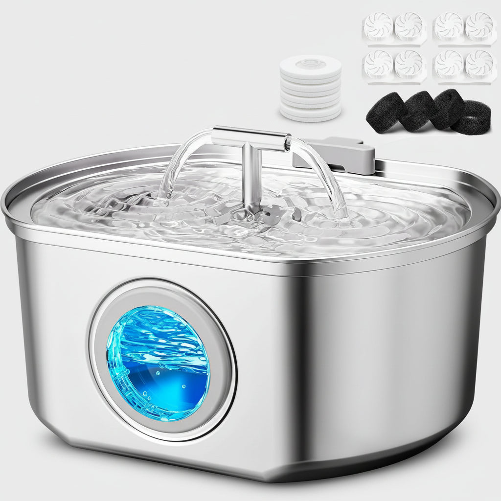 Fontana Gatti Filtro Acqua Acciaio Inox Pompa Silenziosa