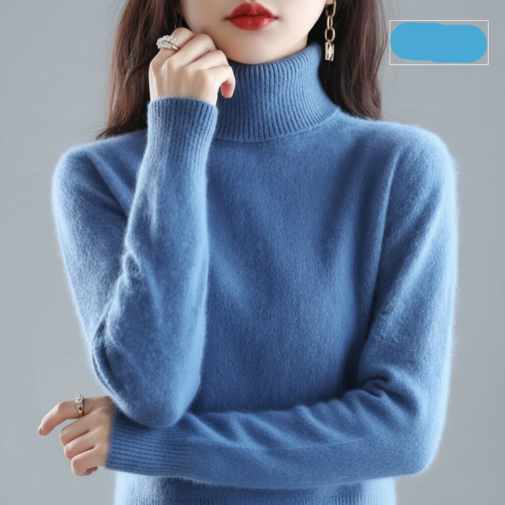 Ladies Soft Turtleneck Sweater Luxury Comfort