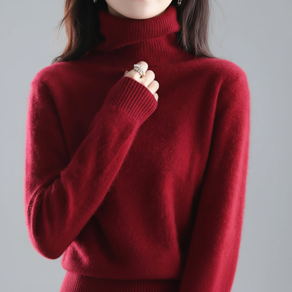 Ladies Soft Turtleneck Sweater Luxury Comfort