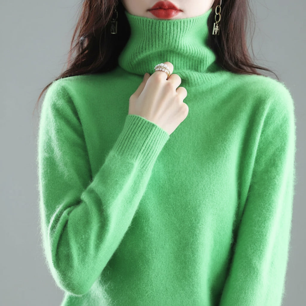 Ladies Soft Turtleneck Sweater Luxury Comfort