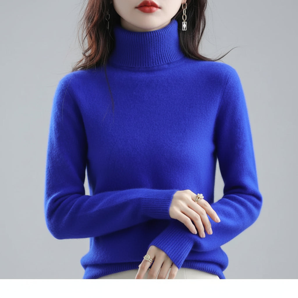 Ladies Soft Turtleneck Sweater Luxury Comfort