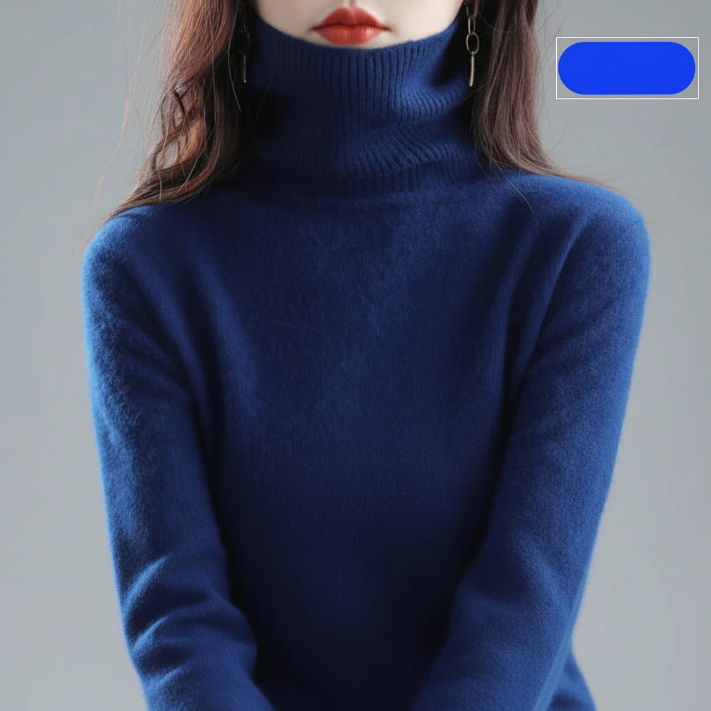 Ladies Soft Turtleneck Sweater Luxury Comfort