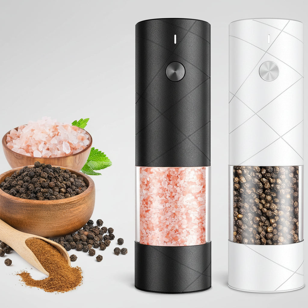 Electric Rechargeable Stainless Steel Automatic Pepper Mill for Kitchen Use