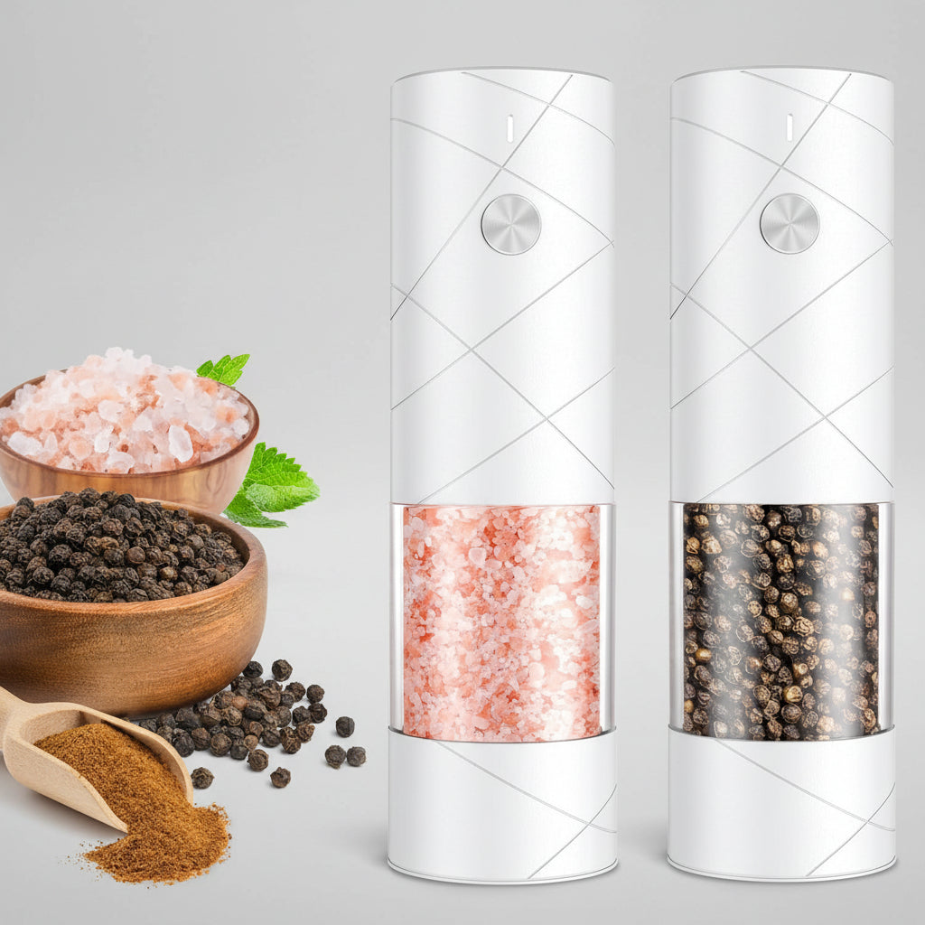 Electric Rechargeable Stainless Steel Automatic Pepper Mill for Kitchen Use