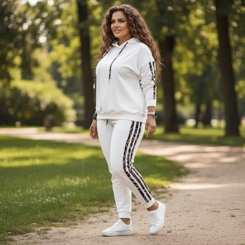 Completo Sportivo Donna Due Pezzi Comodo Elastico