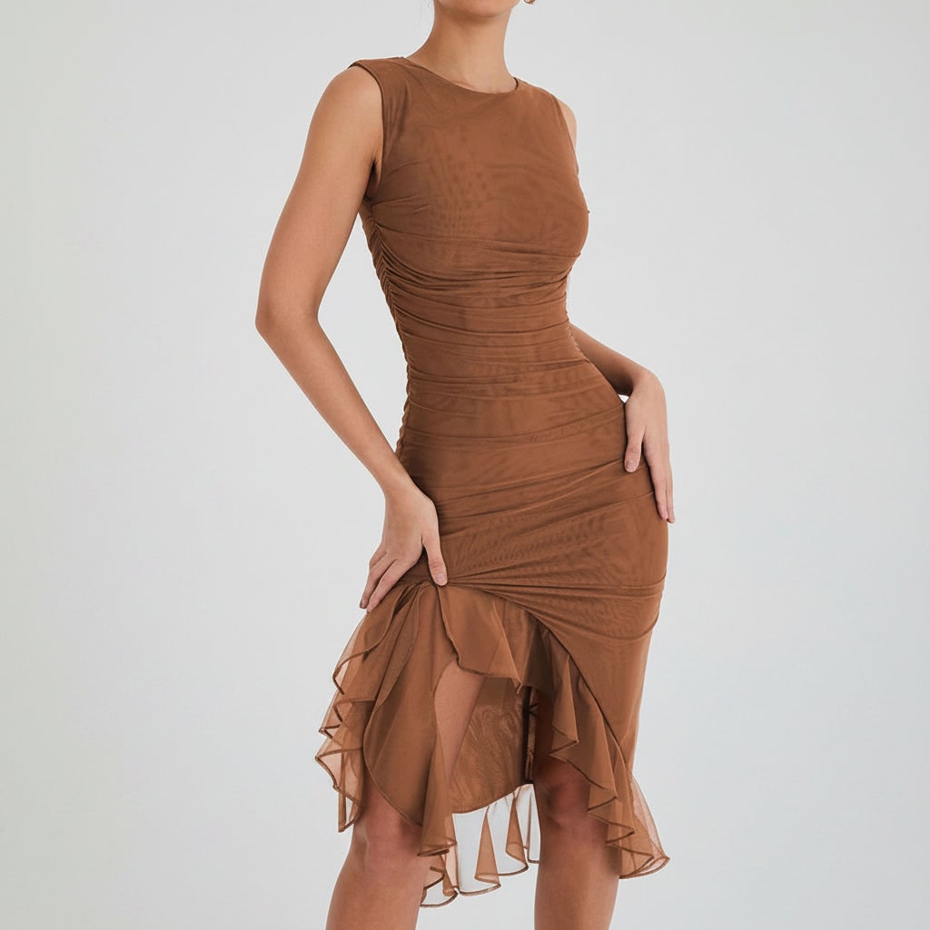 Women's Da Cocktail Abito Midi Sleeveless | Party Dress - Image 8