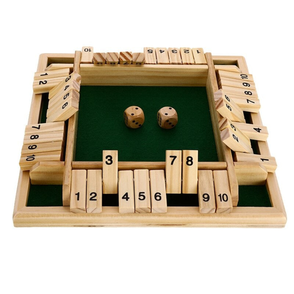 Women's Family Board Game Shut the Box Classic Wooden Fun Math Board Game - Image 4