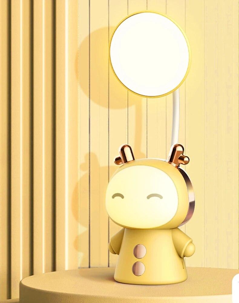 GlowKids - LED Cartoon Table Lamp for Children – Dimmable Night Light with USB Charging, Creative Design