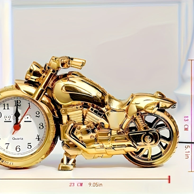 MotoClock - Reloj despertador de motocicleta de dibujos animados con mecanismo de cuarzo suizo