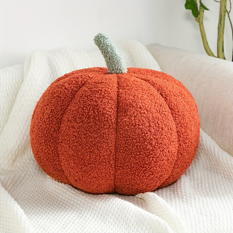 Almofada Abóbora Aconchegante - Decoração Suave e Colorida para o Halloween e Festas