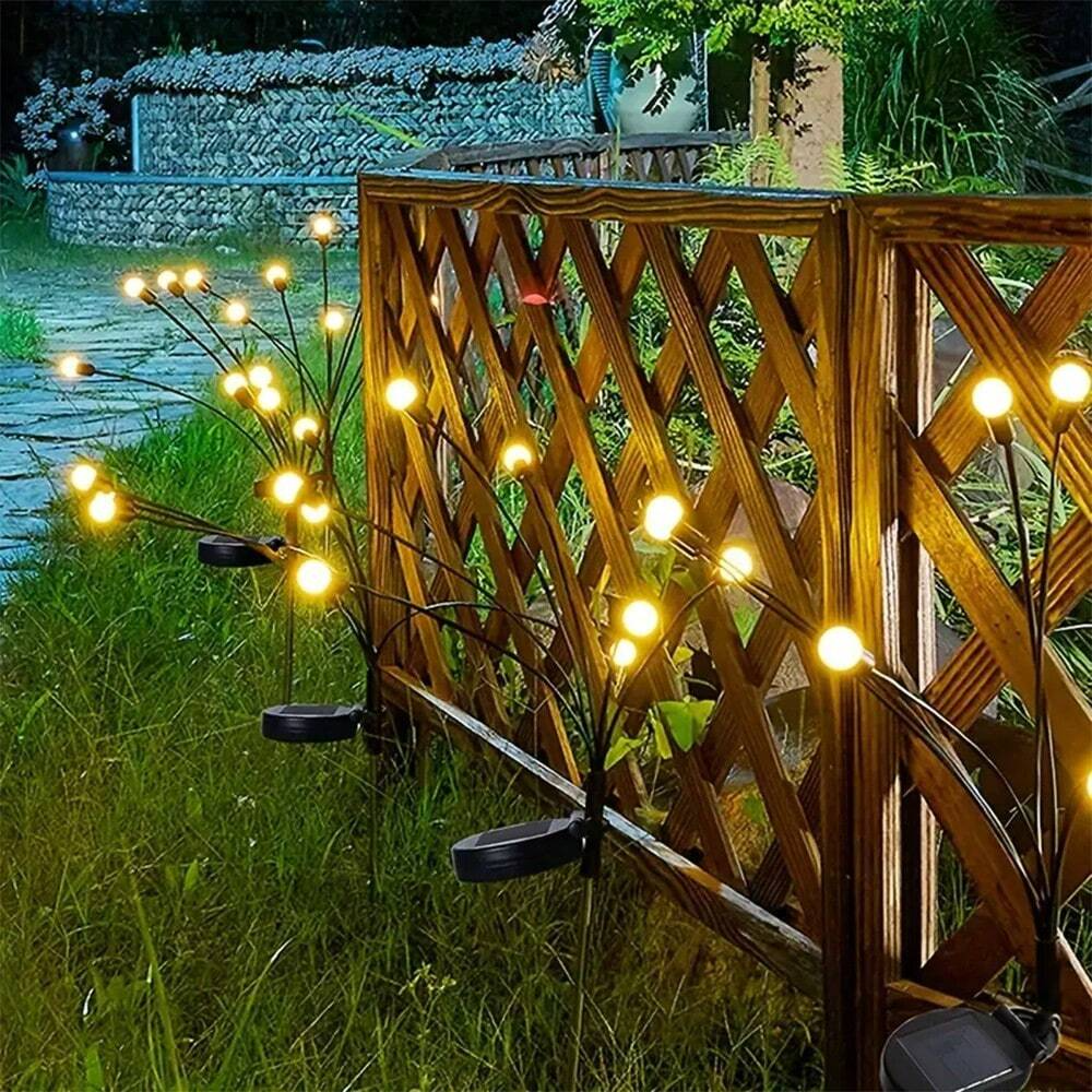 Iluminação solar de jardim - Luz giratória Starburst, a rodar com o vento