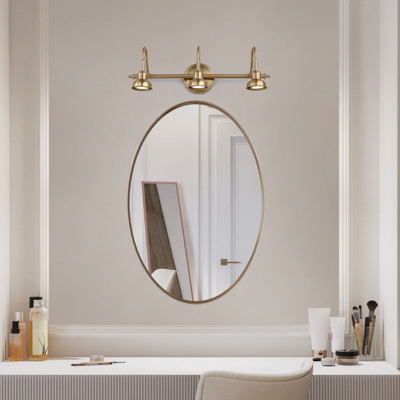 Lampada da Parete LED Ronde Vintage Aurora Oro Bagno/Camera da Letto Metallo 2/3/4 Lampade