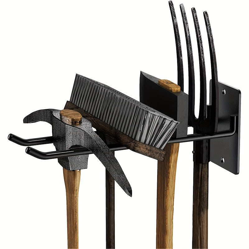 ToolRack - Organizador de Ferramentas de Jardim em Metal Pesado com Ganchos para Garagem