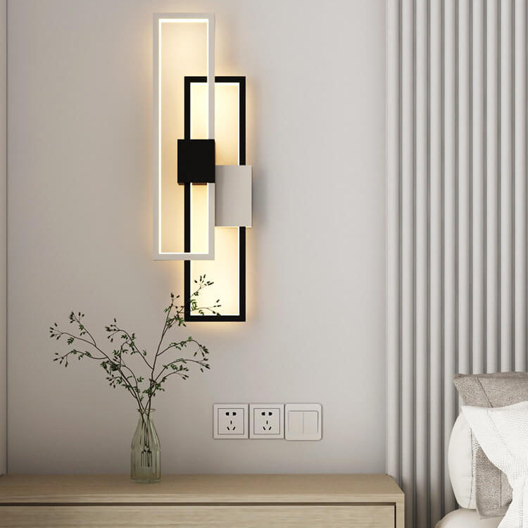 LumiSil - Lámpara de pared LED con marco cuadrado minimalista