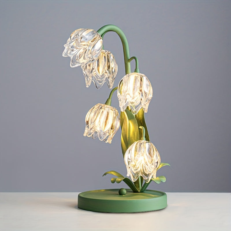 BellBloom - Elegante Candeeiro de Mesa com LED Bellflower
