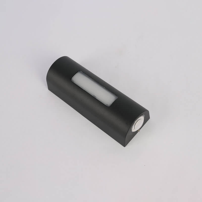 Luminária de parede exterior cilíndrica LED minimalista moderna